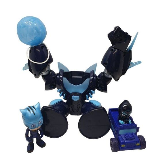 PJ Masks Robot Suit Robo-Catboy Lights and Sounds and Night Ninja Bus Racer - Picture 6 of 7